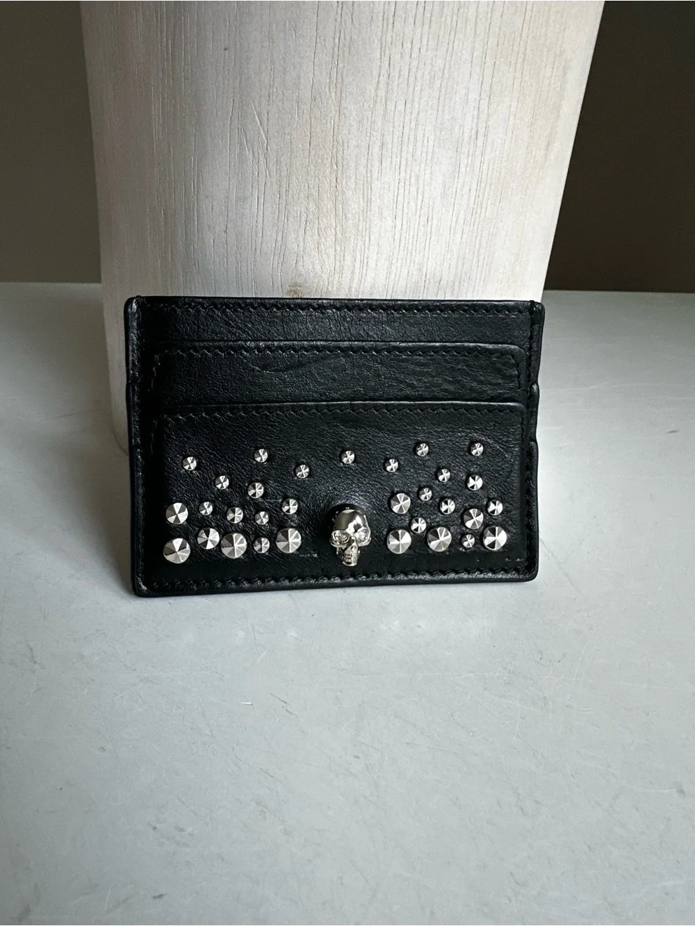 Alexander McQueen Skull Leather Cardholder